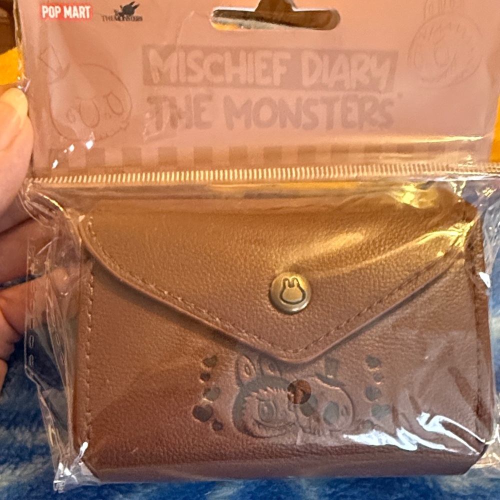 Pop Mart Labubu tri fold Leather Wallet